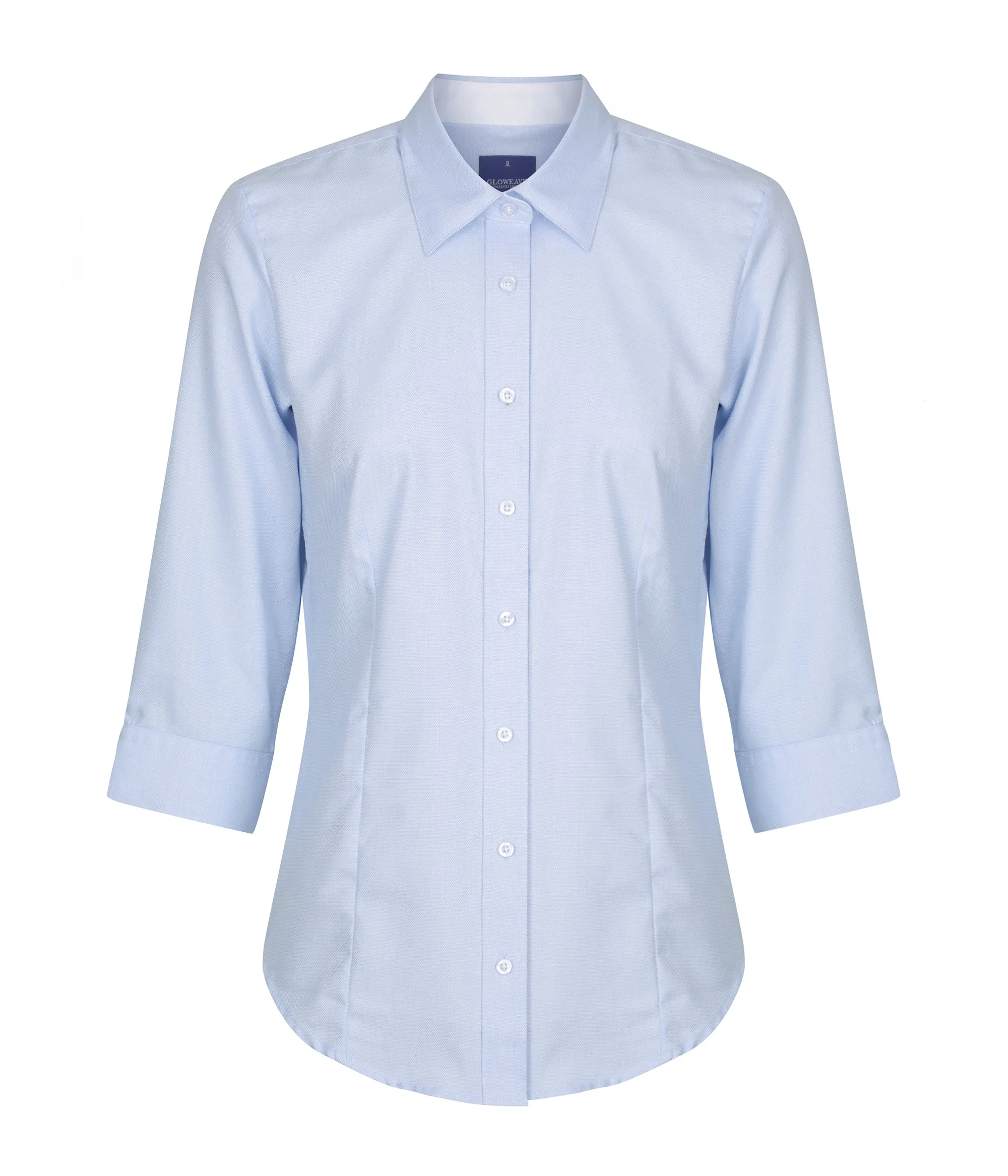 1025WL Oxford Weave 3/4 Sleeve Shirt