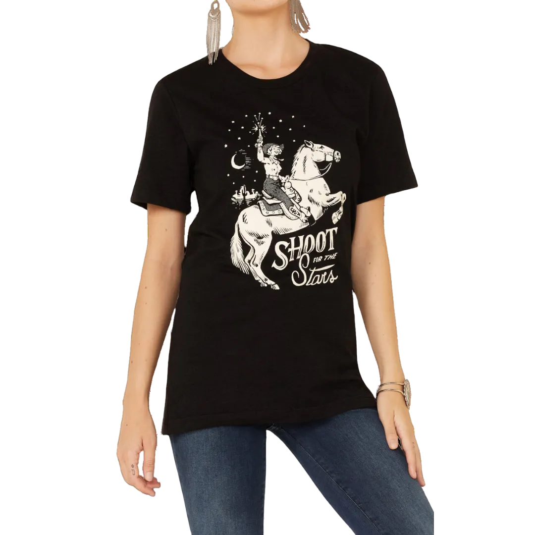 Ali Dee Women's Shoot For the Stars Short Sleeve Tee