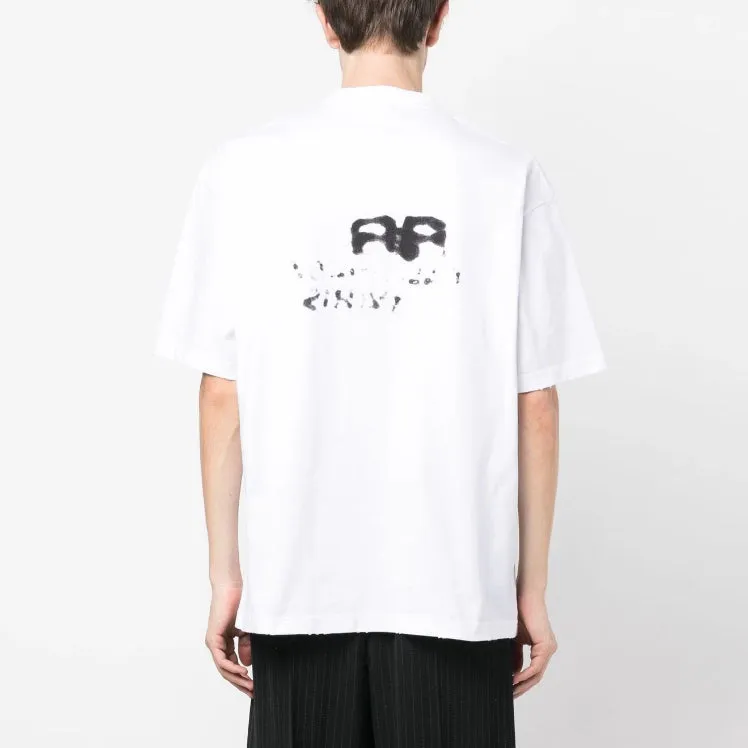 BA - Men 'White' Balenciaga Logo Printed Oversized T-Shirt BA824