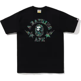 BAPE THERMOGRAPHY POLYGON COLLEGE TEE MENS