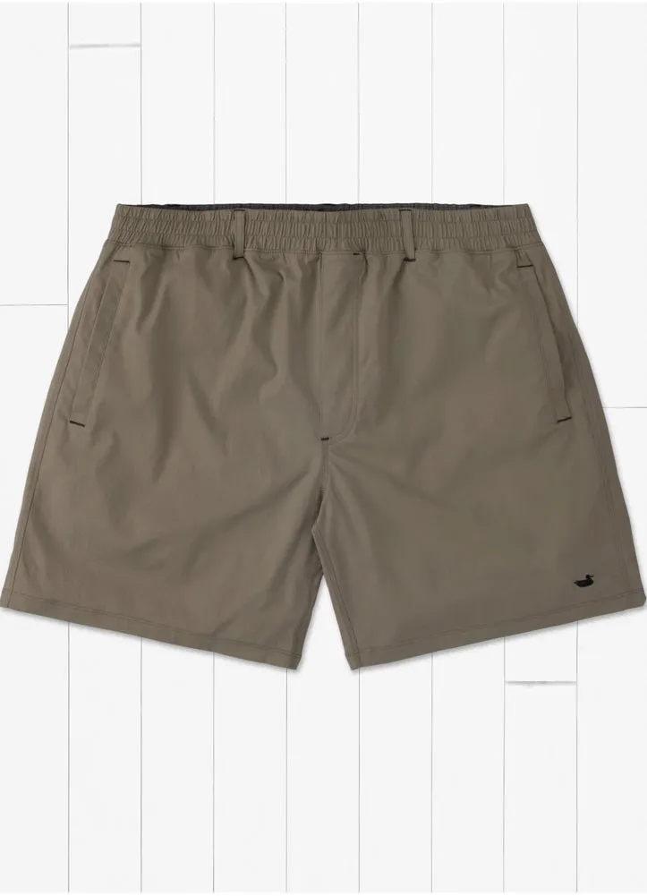 Billifish Lined Performance Short in Burnt Taupe by Southern Marsh