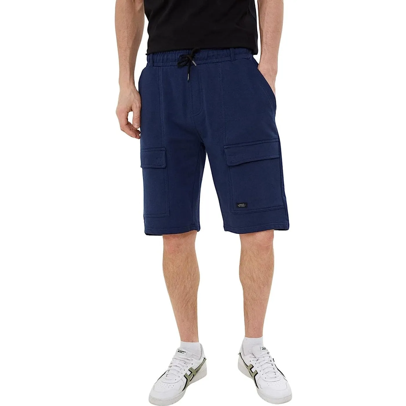 BLND Blue Drawstring Shorts