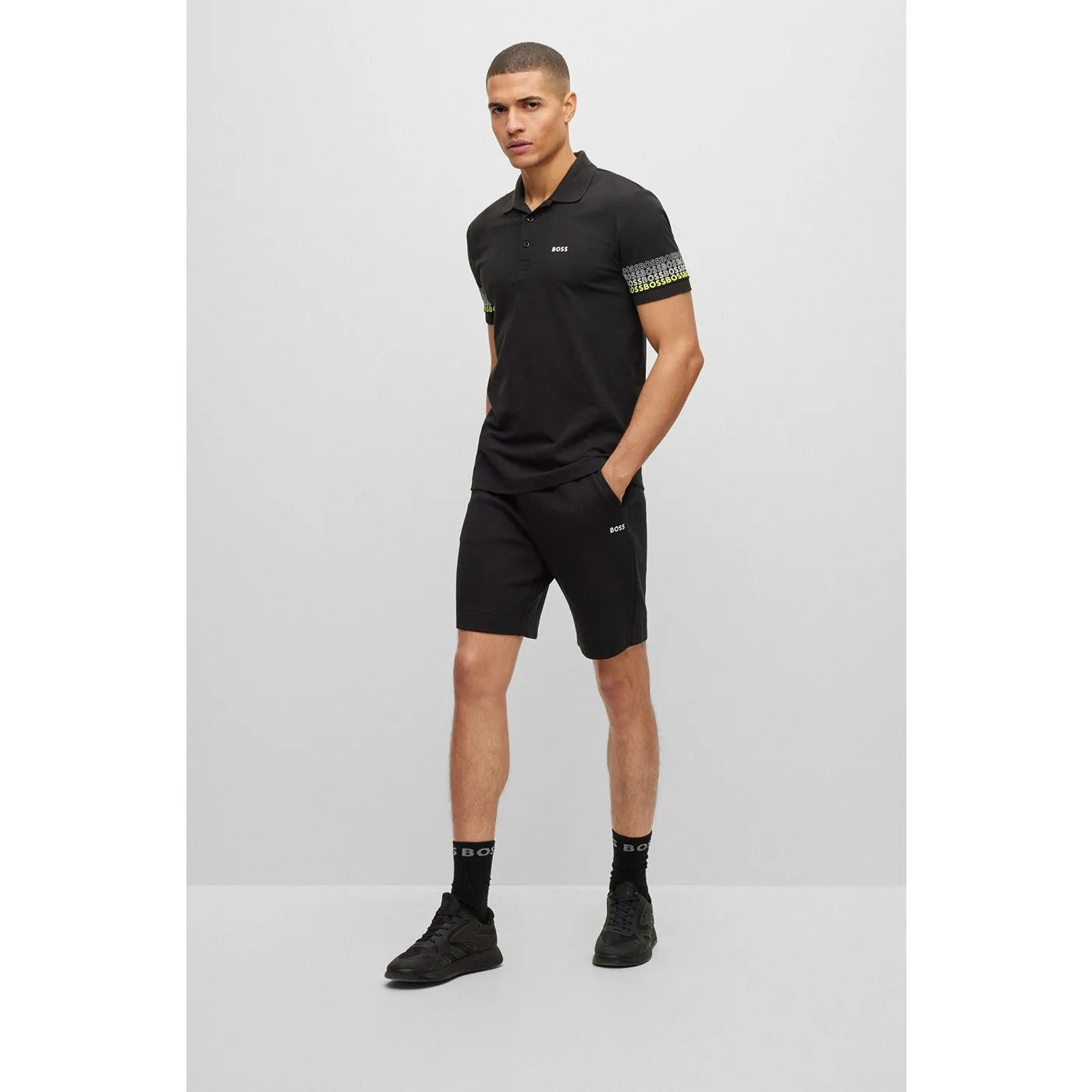 Boss Black Multicoloured Logo Polo Shirt