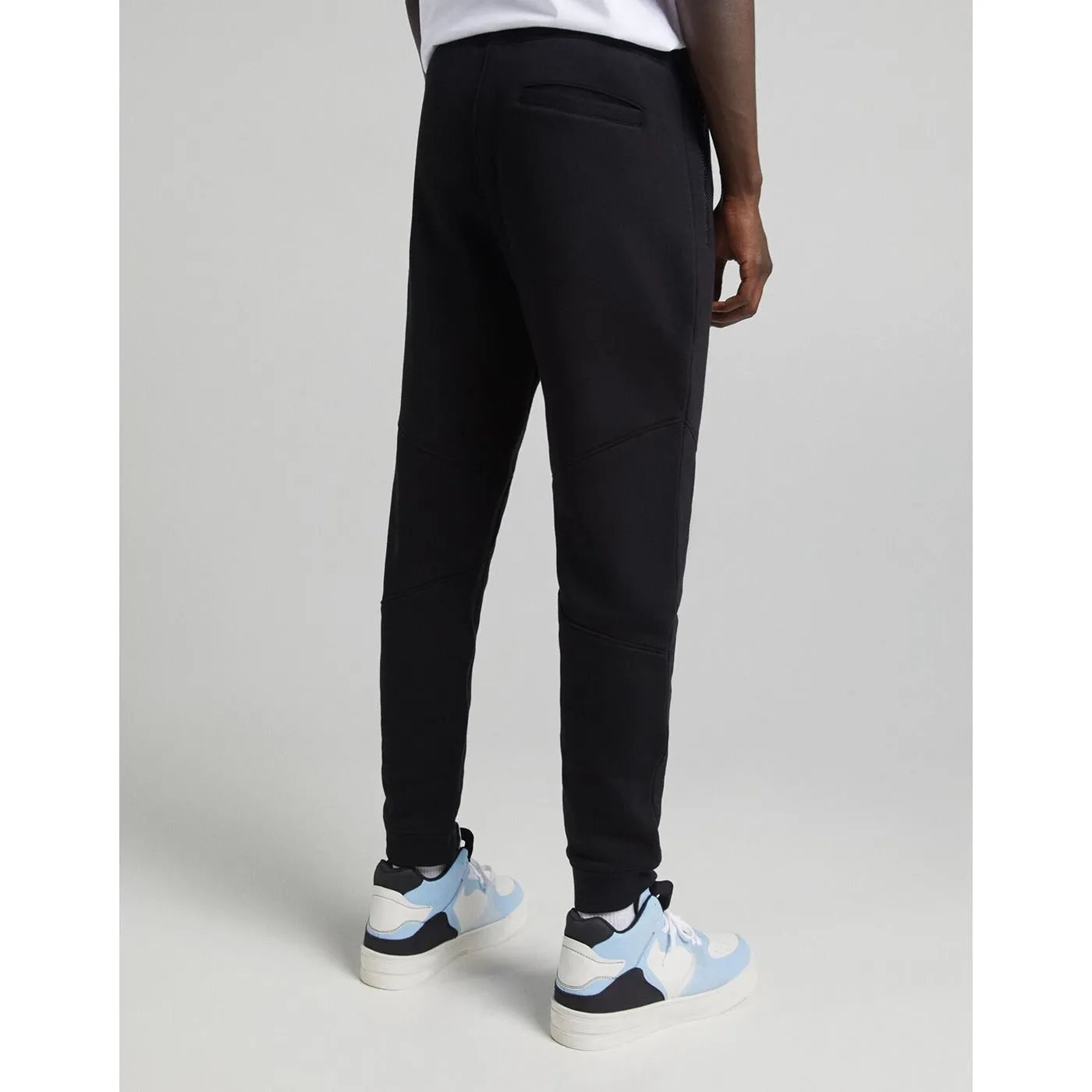 BSK Black Joggers with Zip