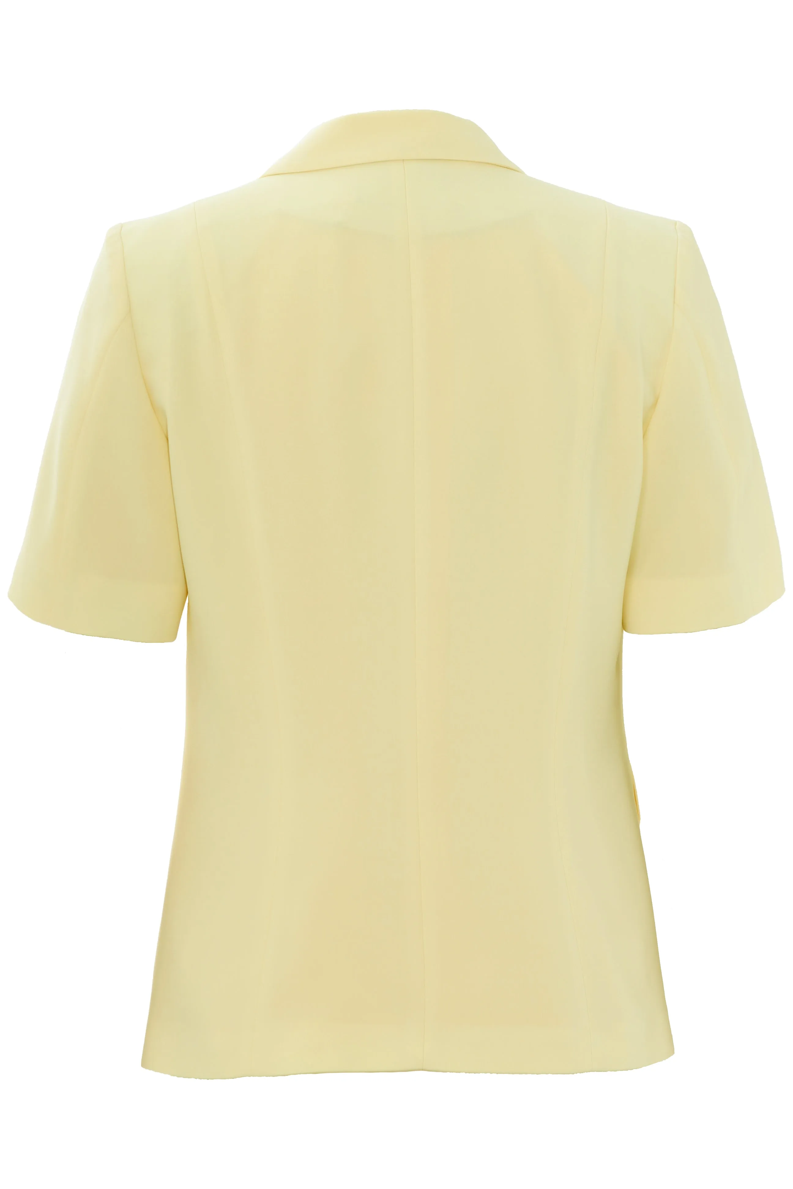 Busy Clothing Women Short Sleeve Jacket Lemon Yellow