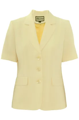 Busy Clothing Women Short Sleeve Jacket Lemon Yellow