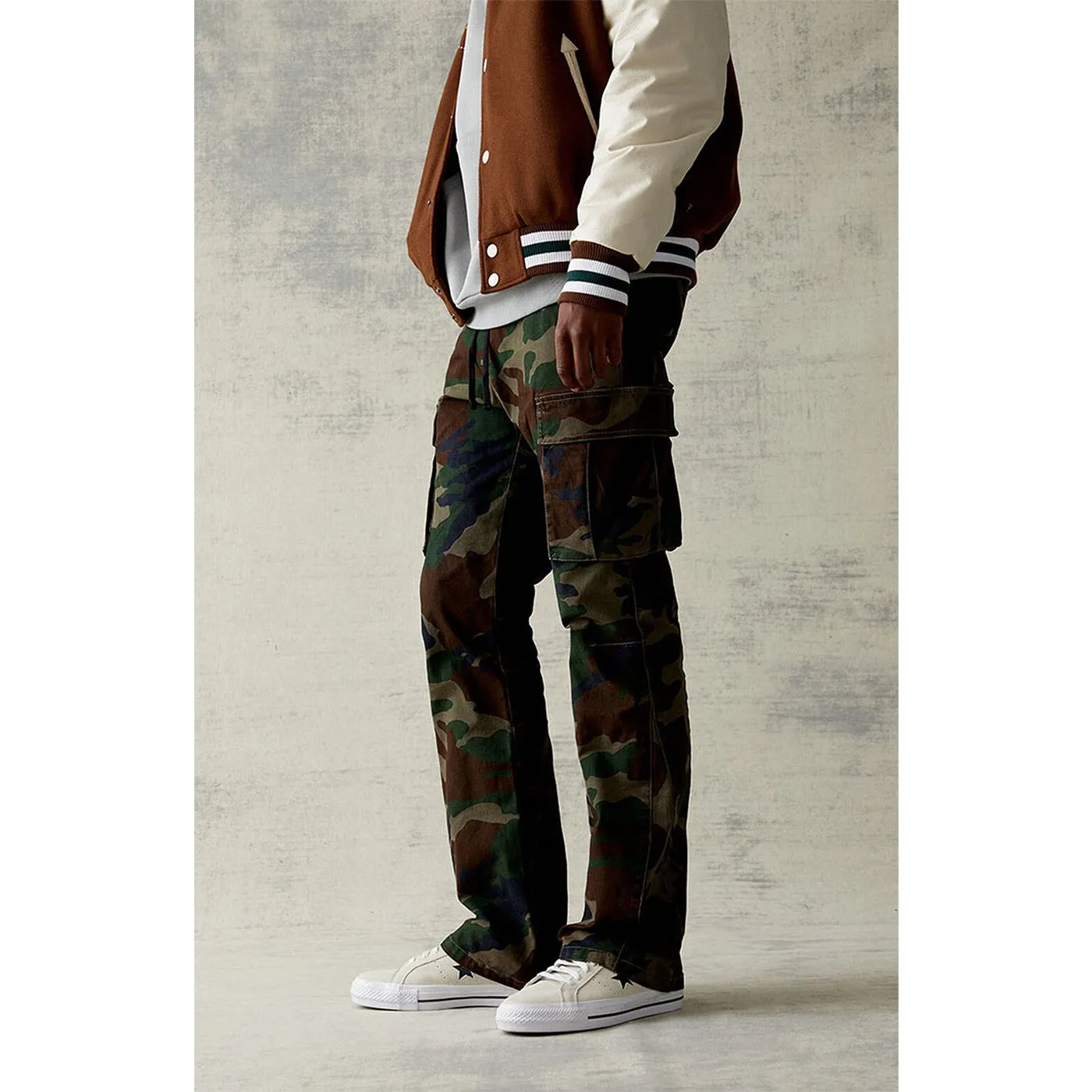 Camo Cargo Slim Trousers