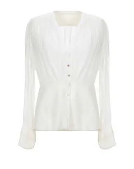 Chloé Women Shirt Ivory 6 UK