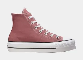 Chuck Taylor All Star Platform Hi Top Womens Lifestyle Shoes (Pink)