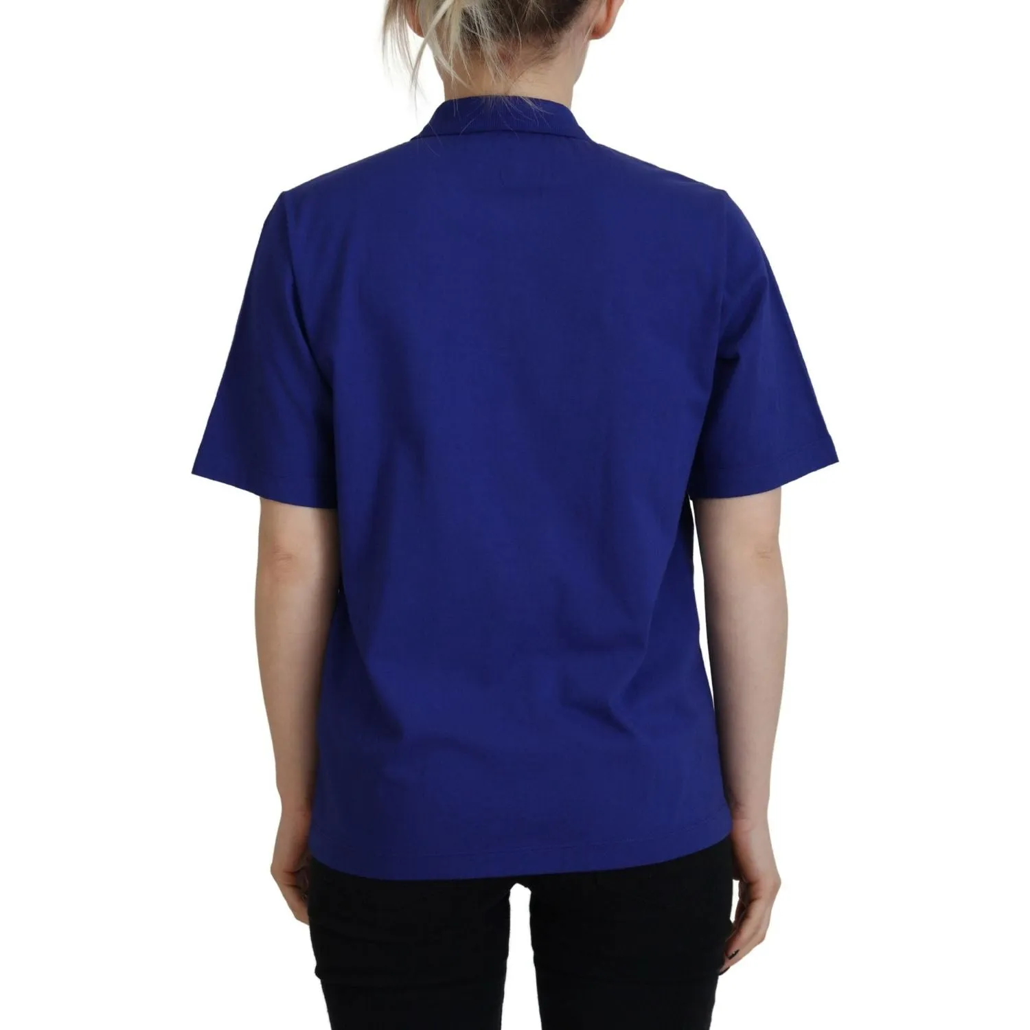 Dsquared² Blue Collared Writings Polo Short Sleeves T-shirt