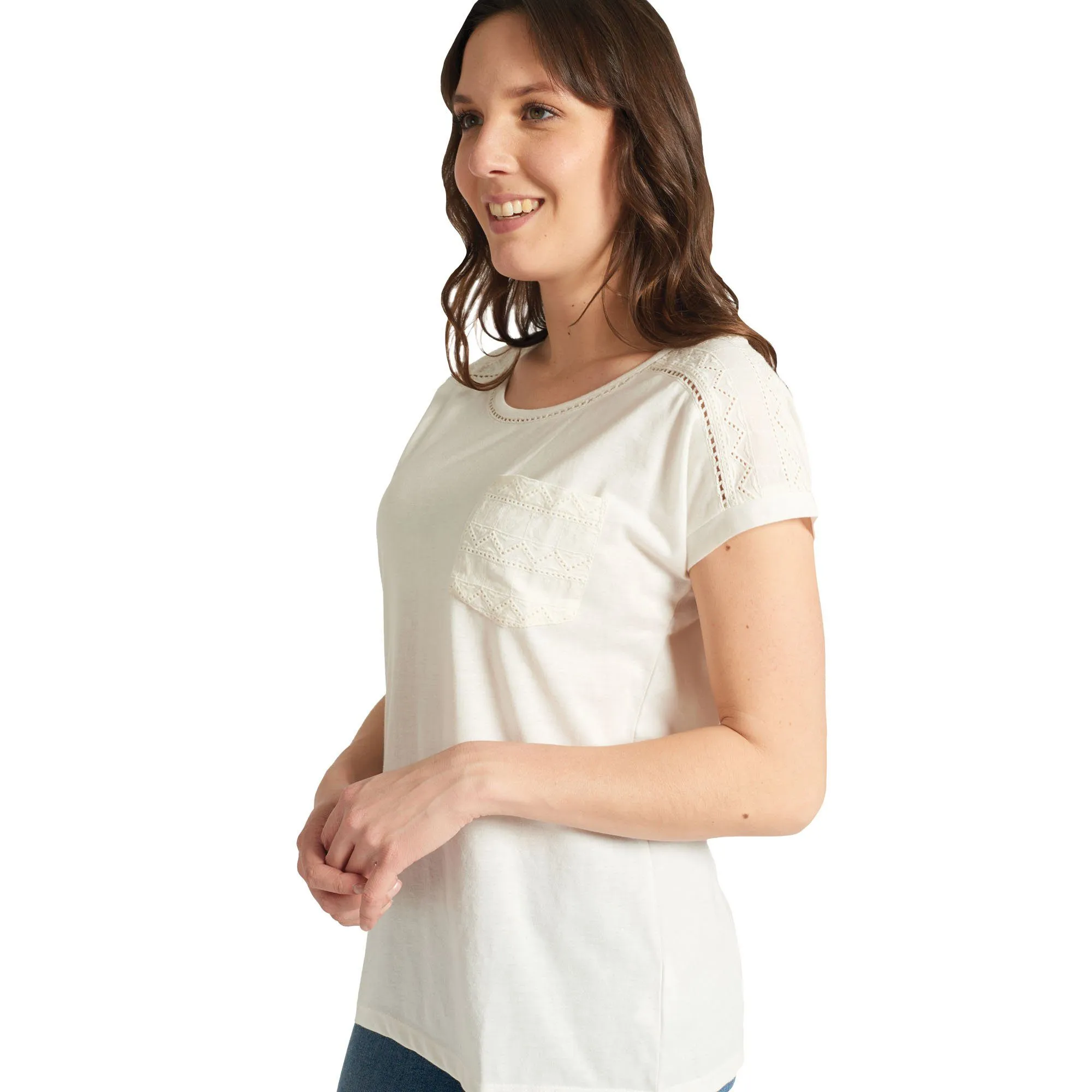 Embroidered T-Shirt - Ivory