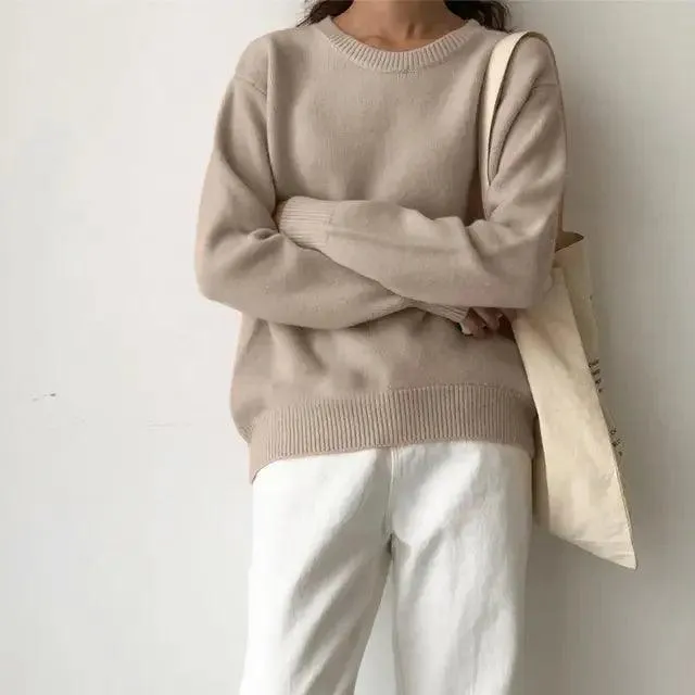 For Sweater Women Sweaters Wool Jumper Basic Korean Fashion