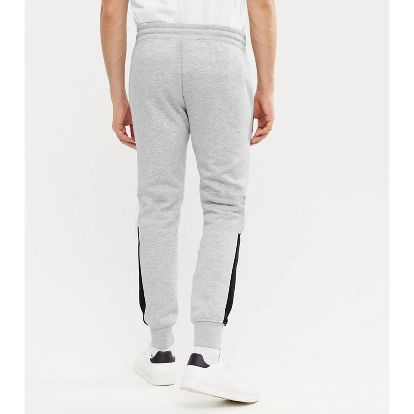 Grey Fleece Joggers with Reflector Panel