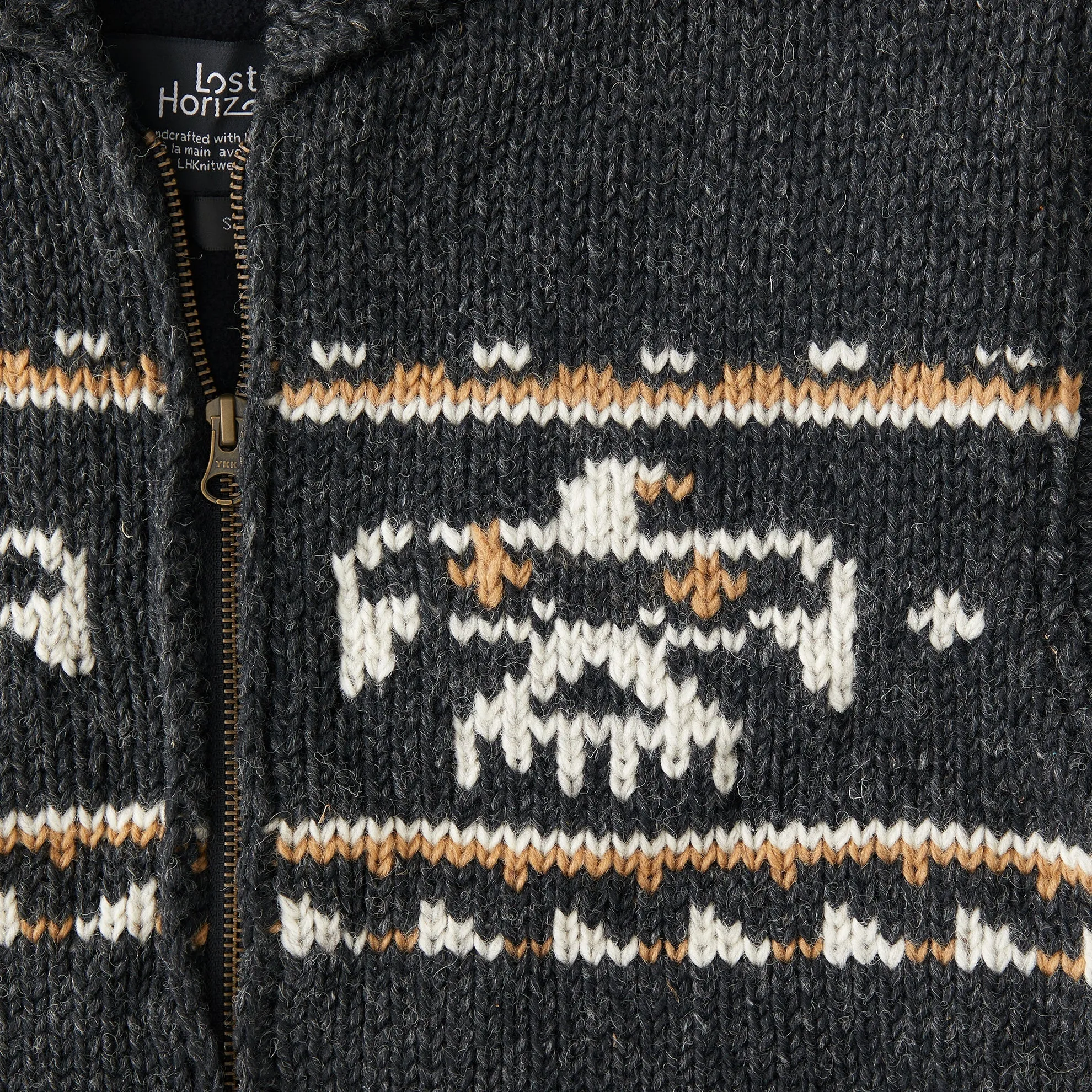 Handknit Western Intarsia Sweater