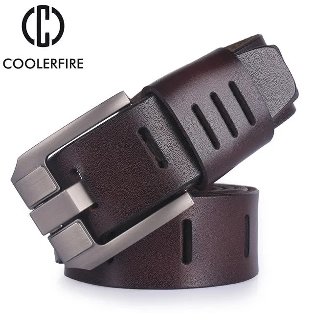 High quality men's genuine leather belt designer belts men luxury strap male belts for men fashion vintage pin buckle for jeans