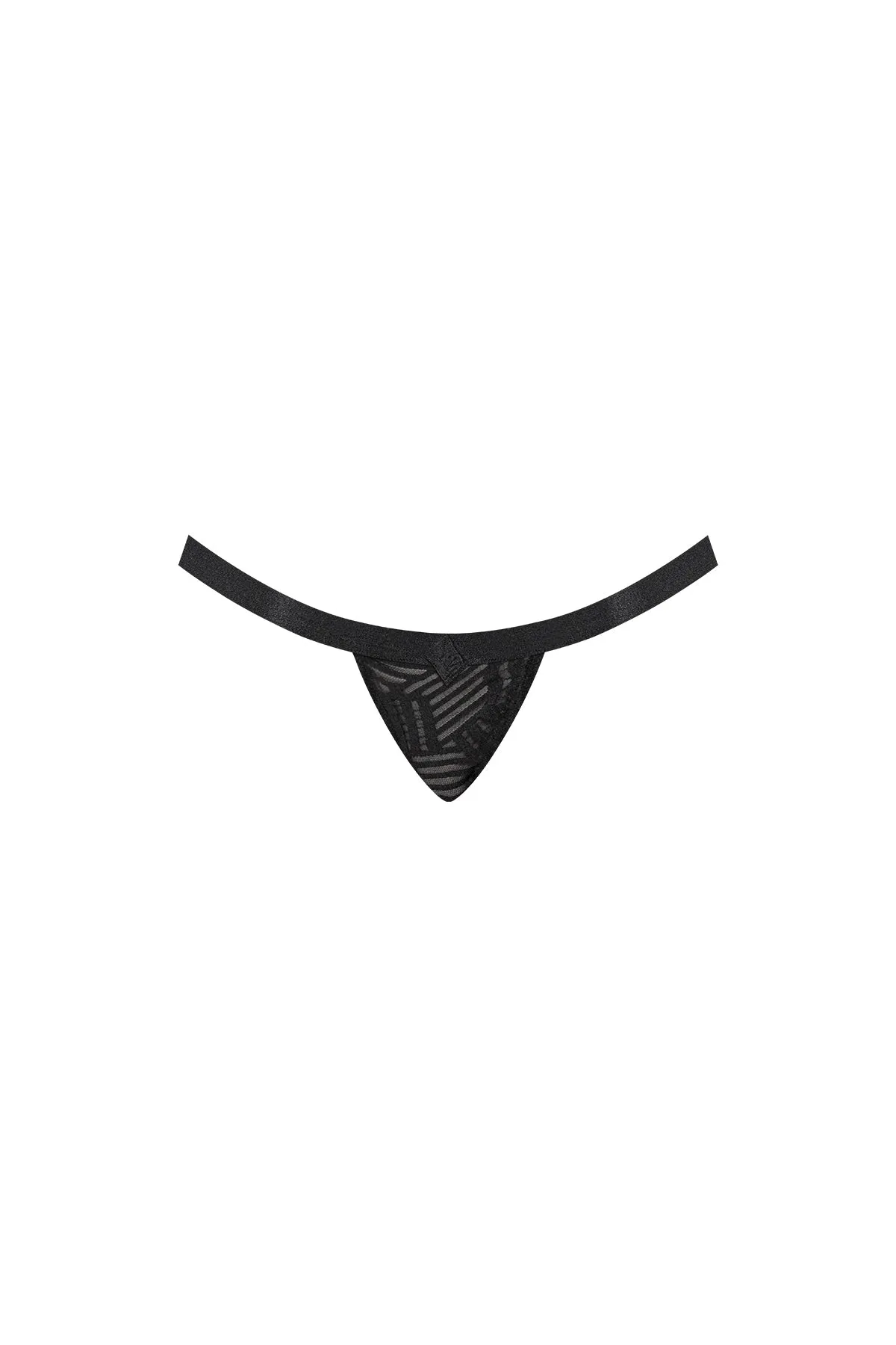 Magic Silk Rude Awakening Split Crotch Thong Black