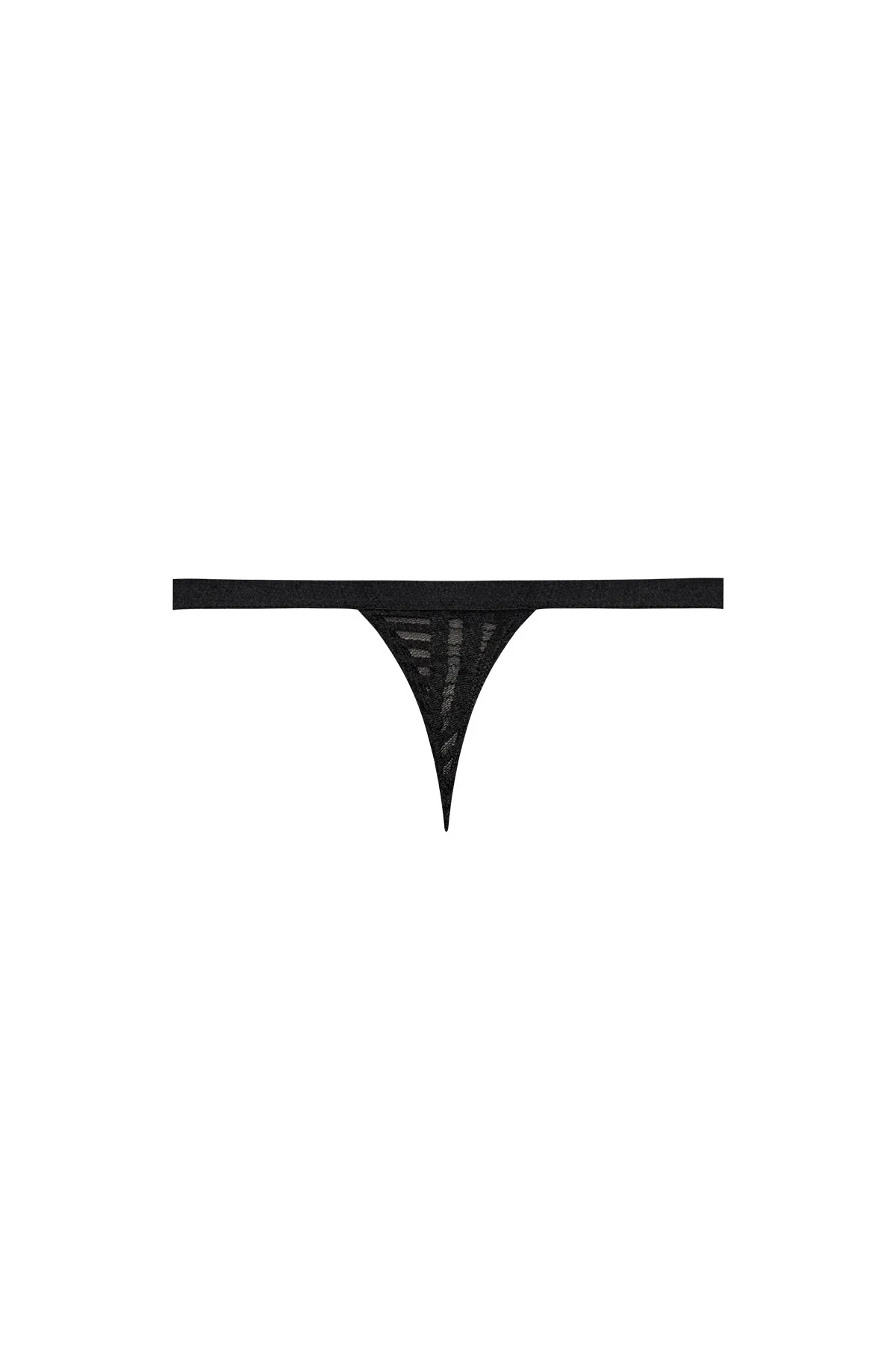 Magic Silk Rude Awakening Split Crotch Thong Black