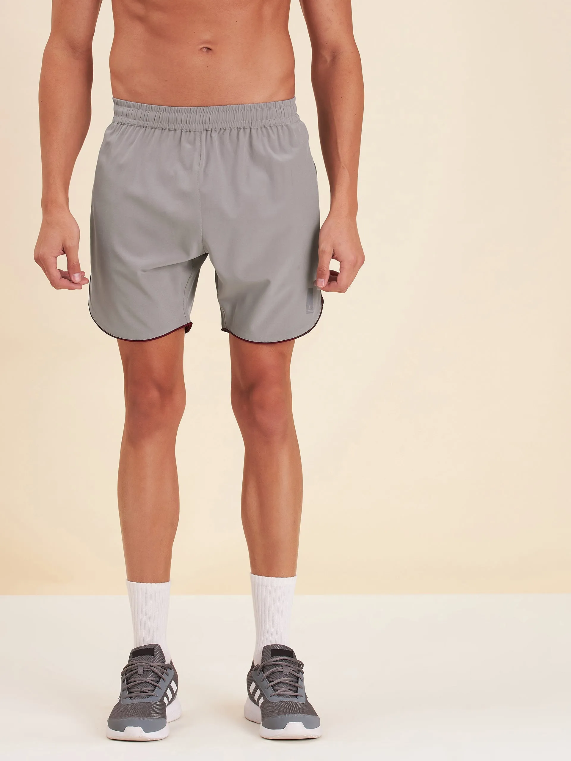 Men Grey Dry Fit Shorts