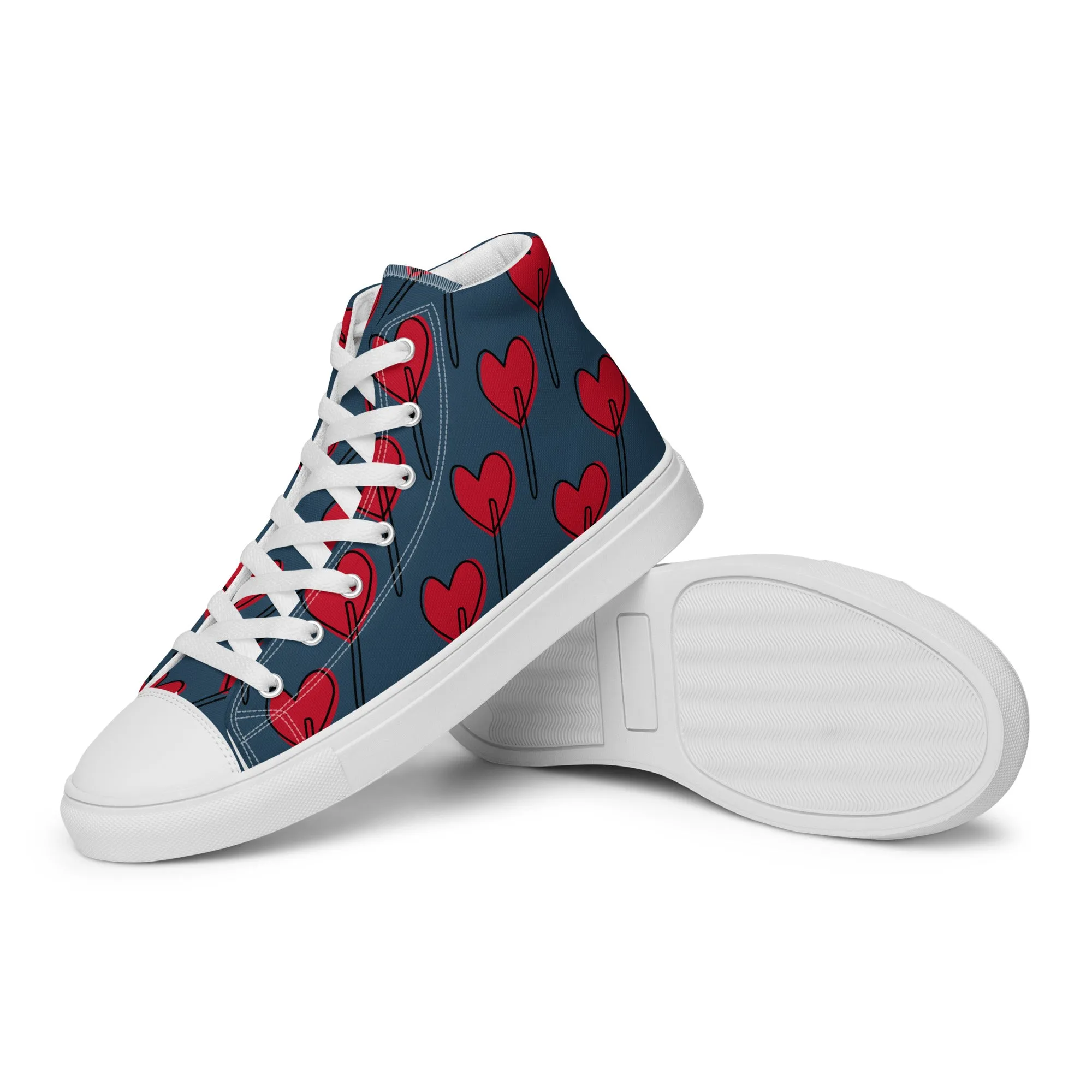 Men’s high top canvas sneaker - James