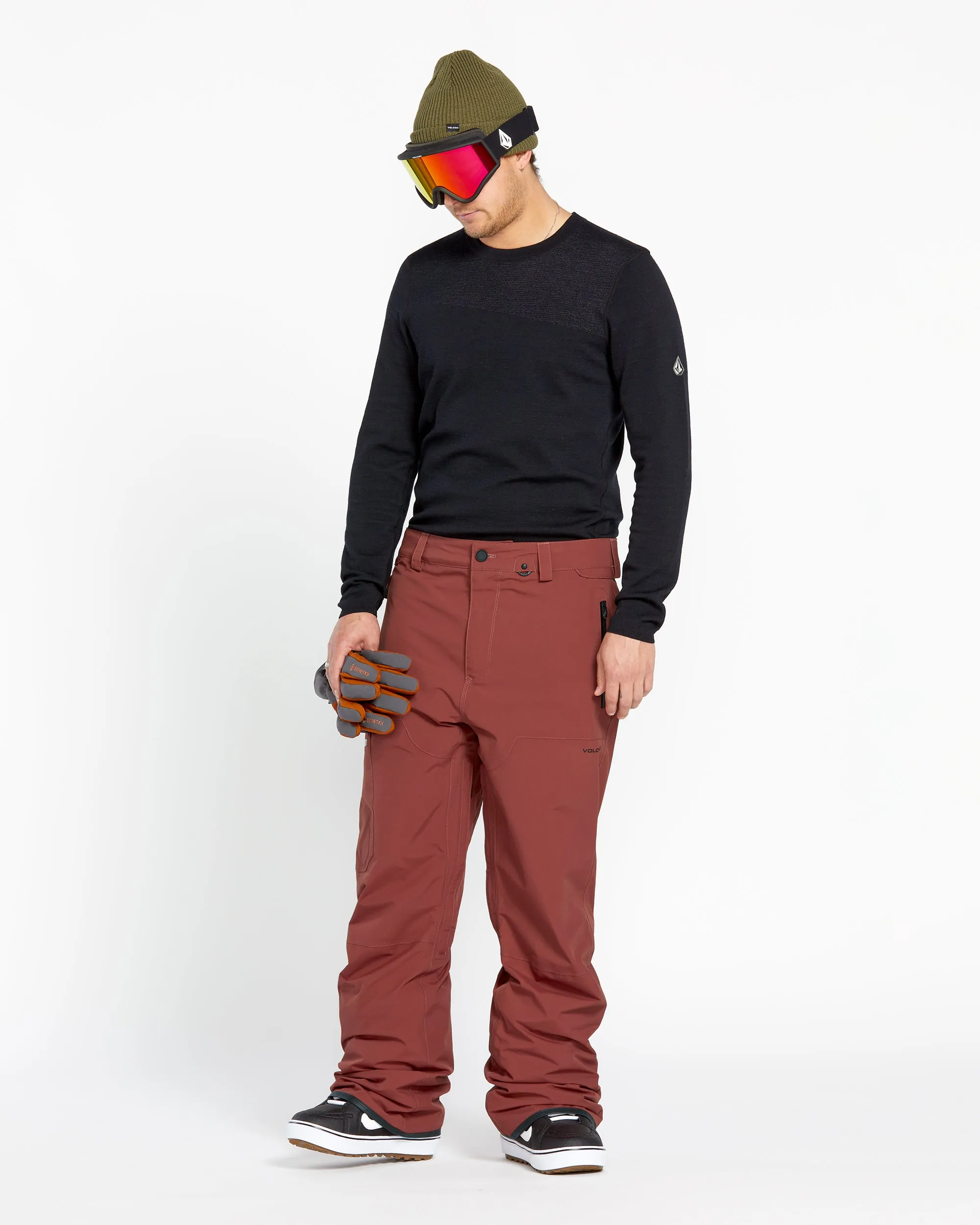 Mens L Gore-Tex Pants - Redwood