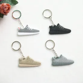 Mini Silicone Yeezy Boost 350 Keychain Bag Charm Woman Men Kids Key Ring Gifts Sneaker Key Holder Jordan Shoes Key Chain