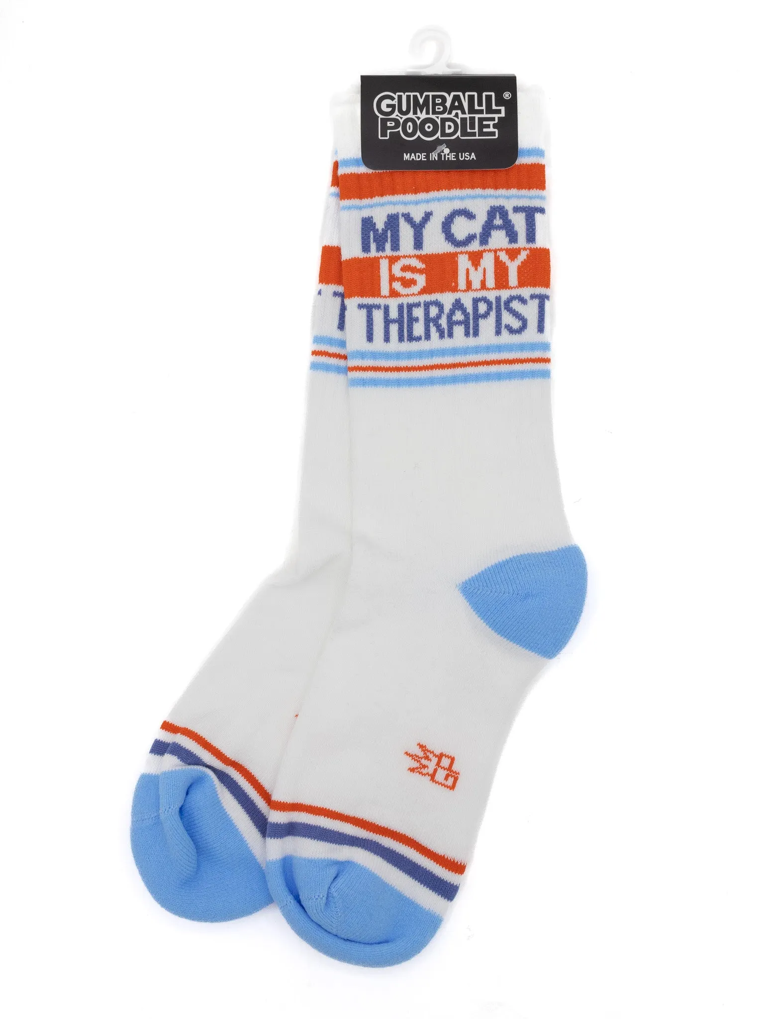 My Cat Is My Therapist Gym Socks