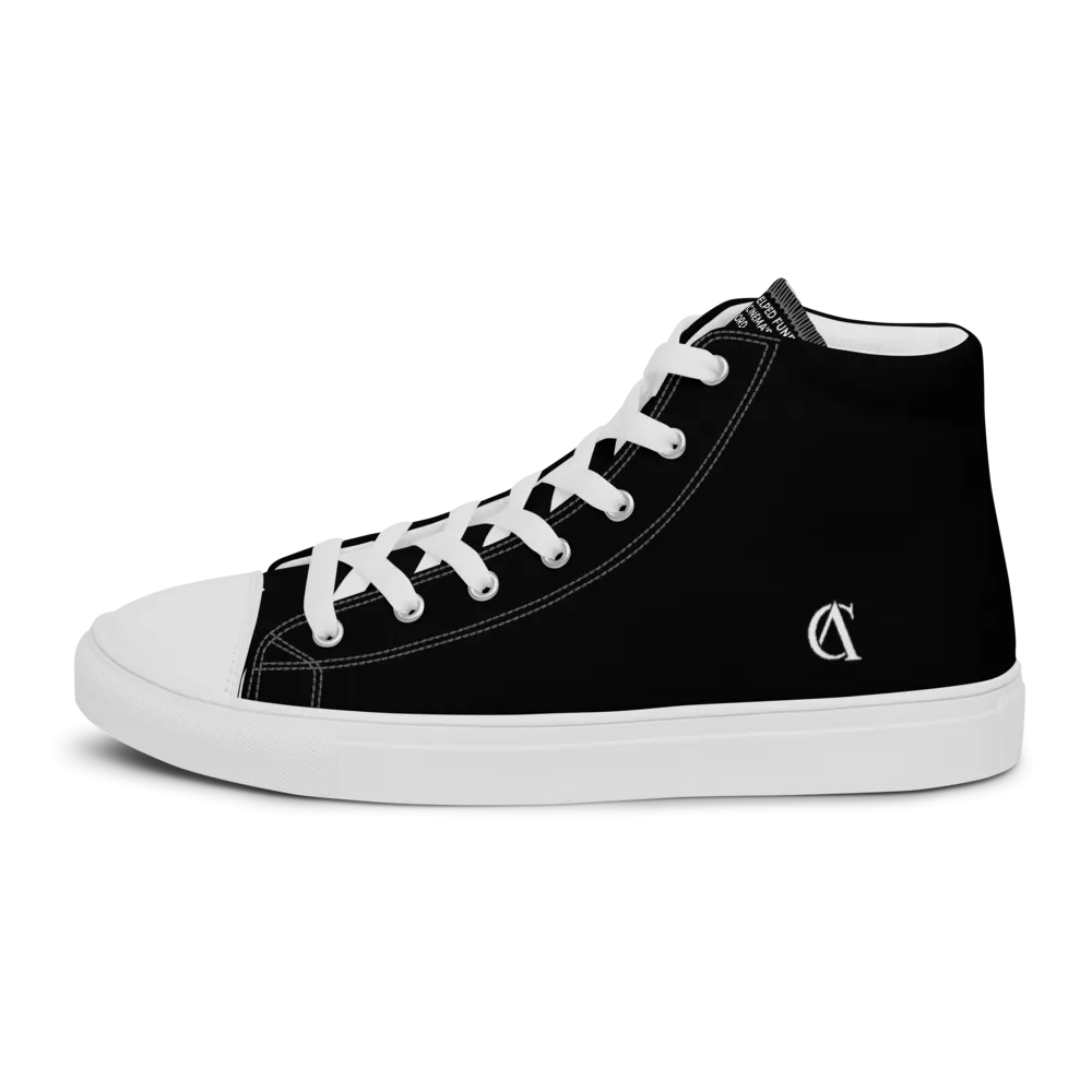 Record Breaking Shoes - Anthill Cinema Men’s high top canvas shoes