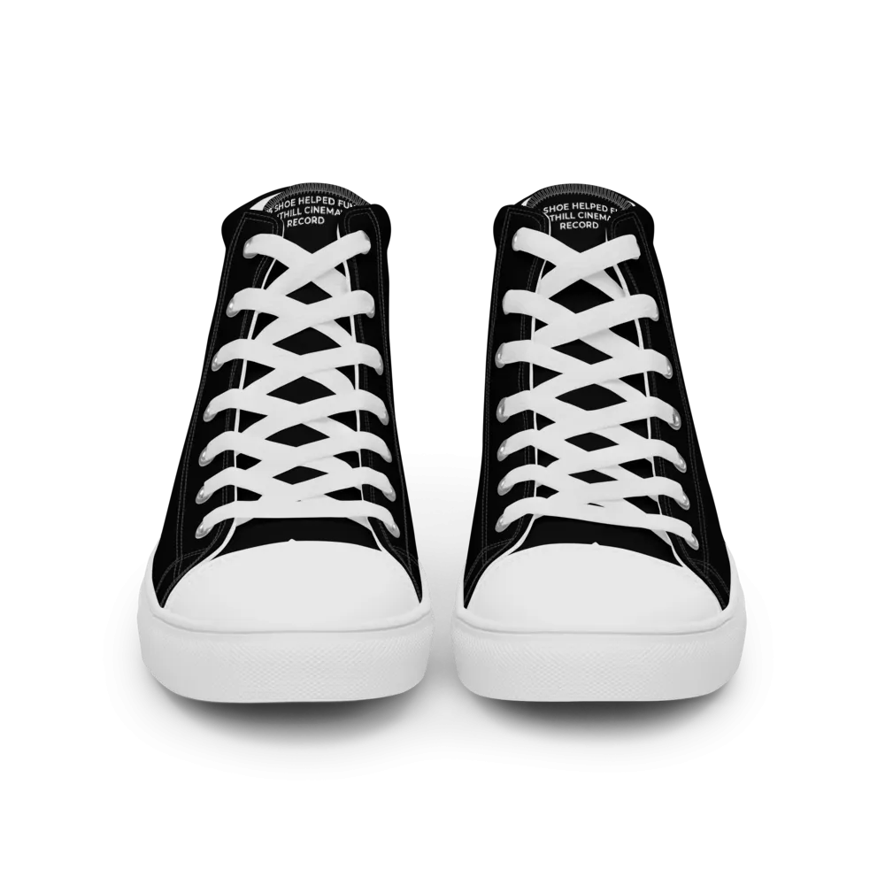 Record Breaking Shoes - Anthill Cinema Men’s high top canvas shoes