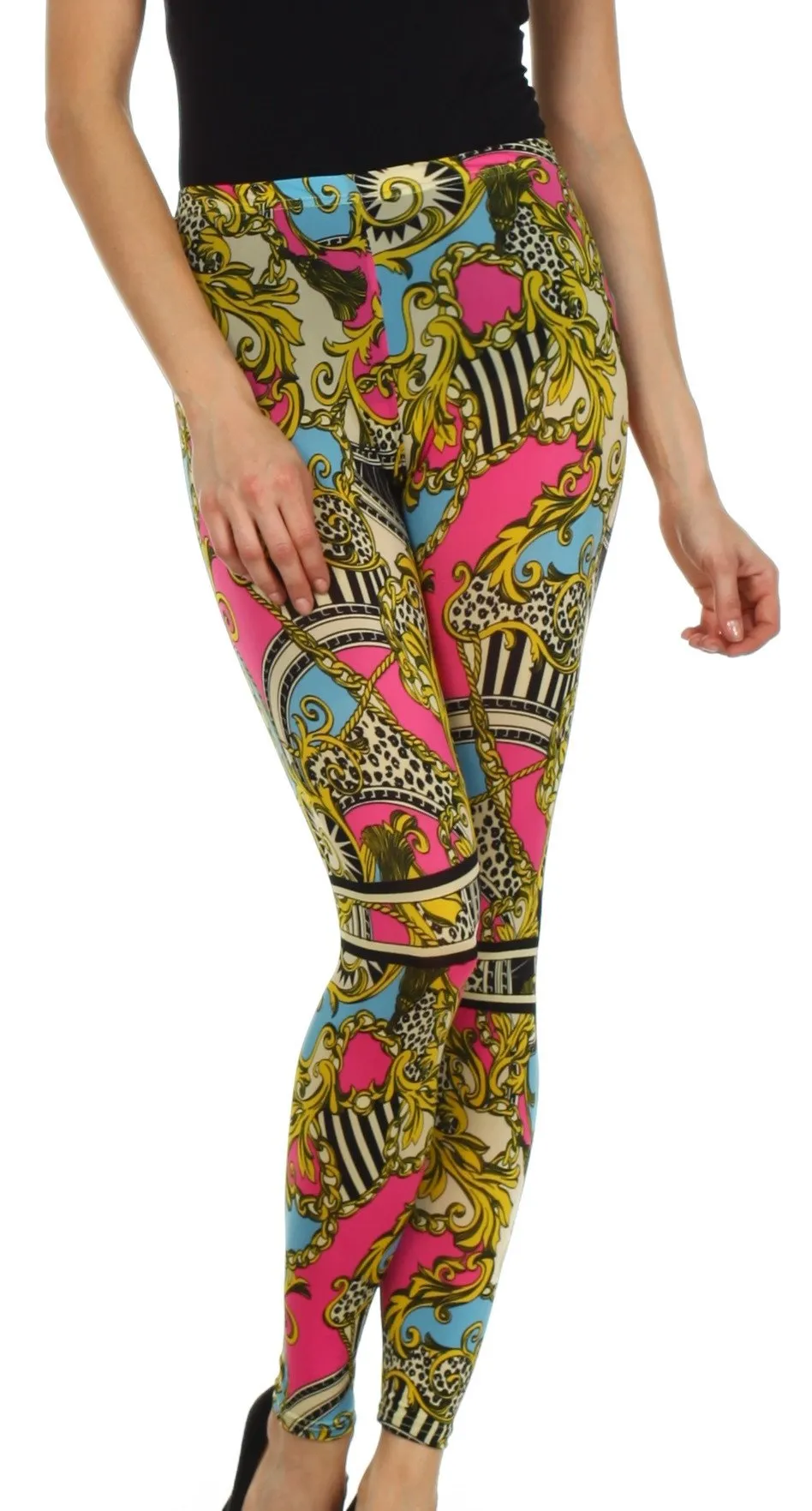 Sakkas Graphic Print Fashion Leggings