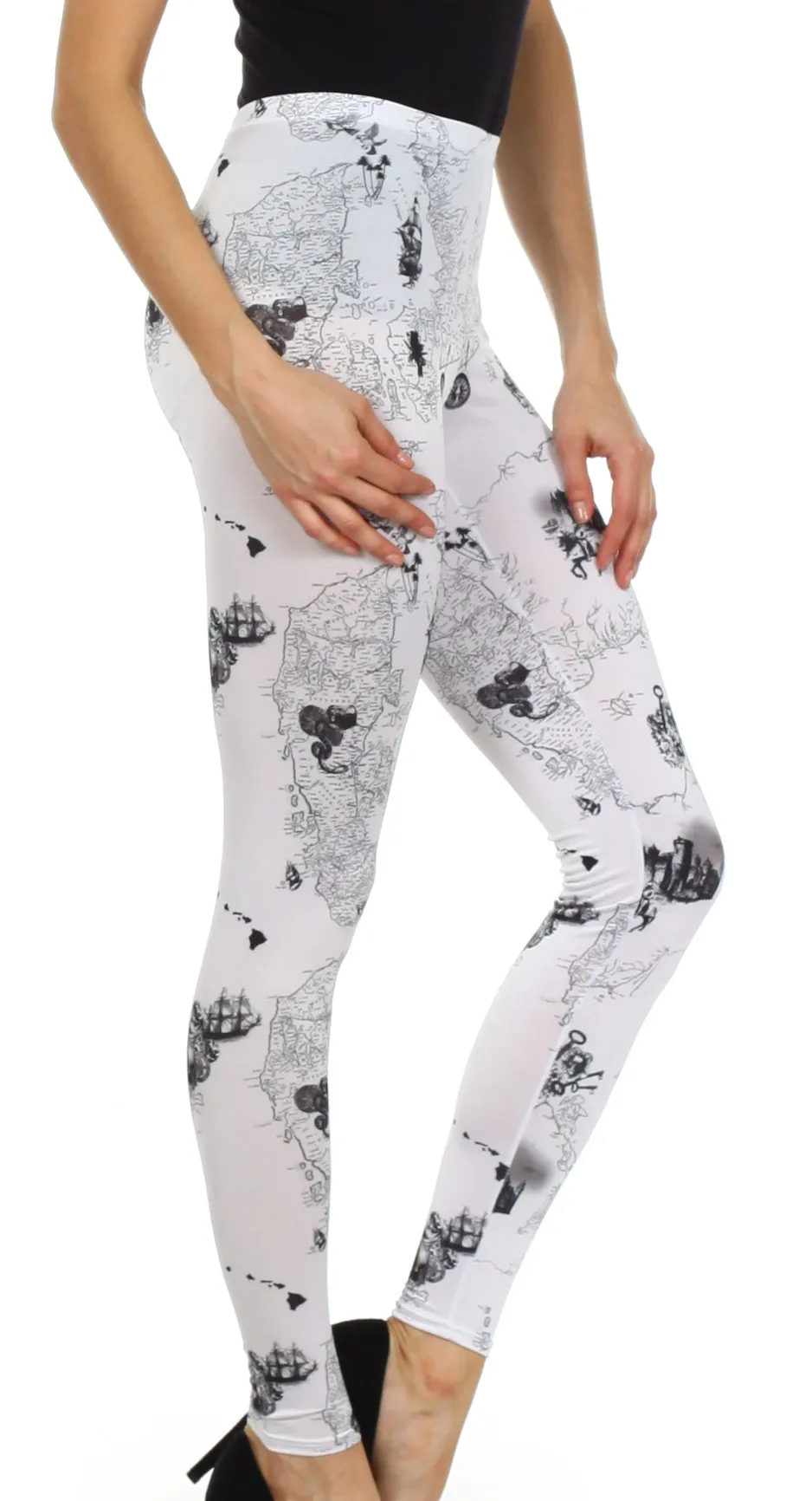 Sakkas Graphic Print Fashion Leggings