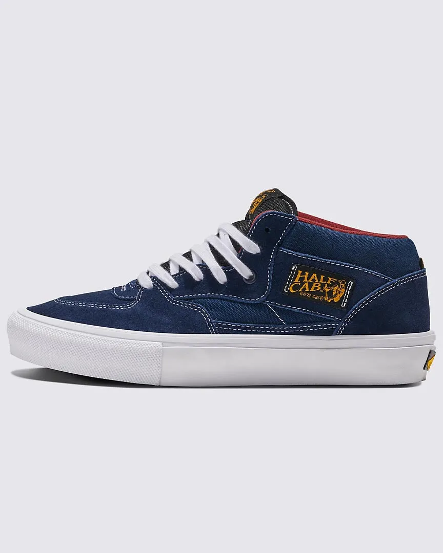 Skate Half Cab Shoes - Navy/Burgundy