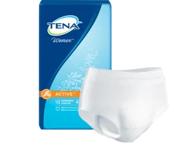 Tena 54900 Women Active Underwear, Large 37" x 50" White