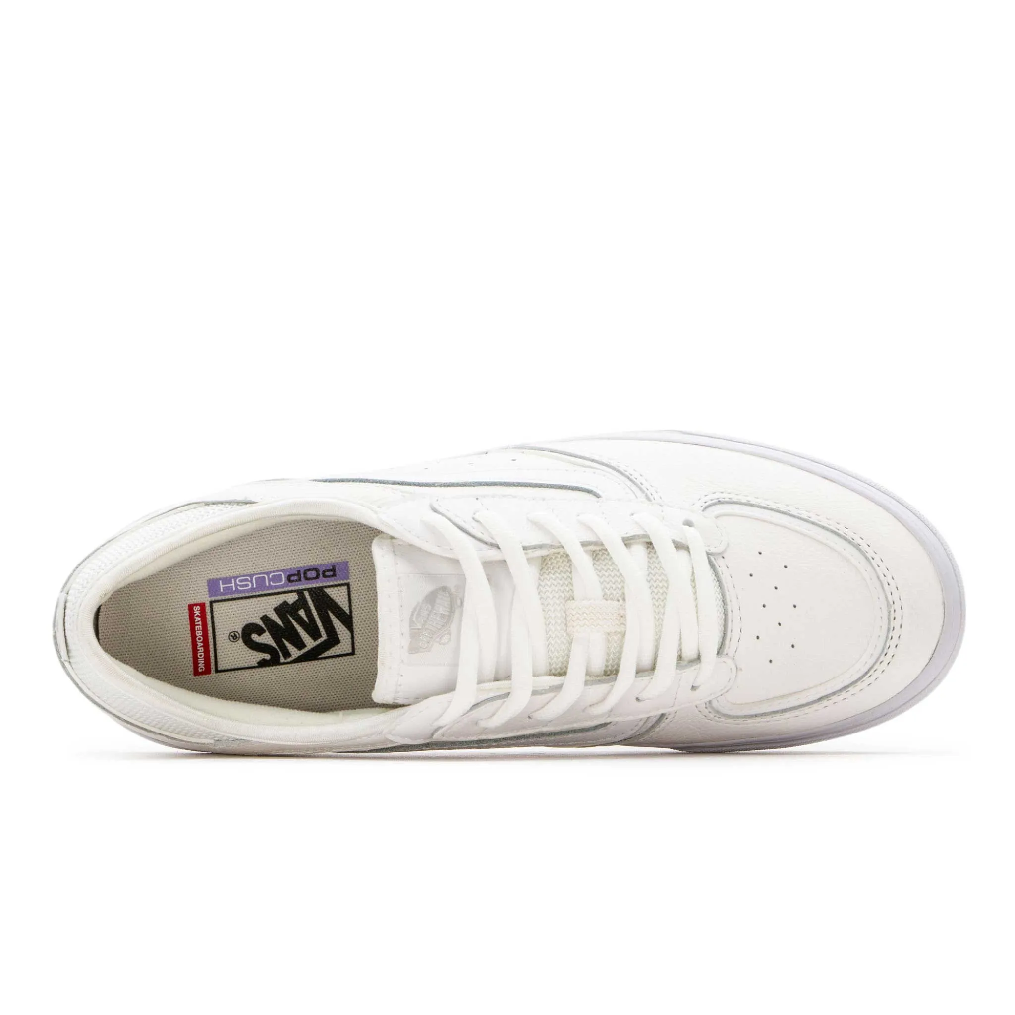 Vans Skate Rowley Shoes - White Leather