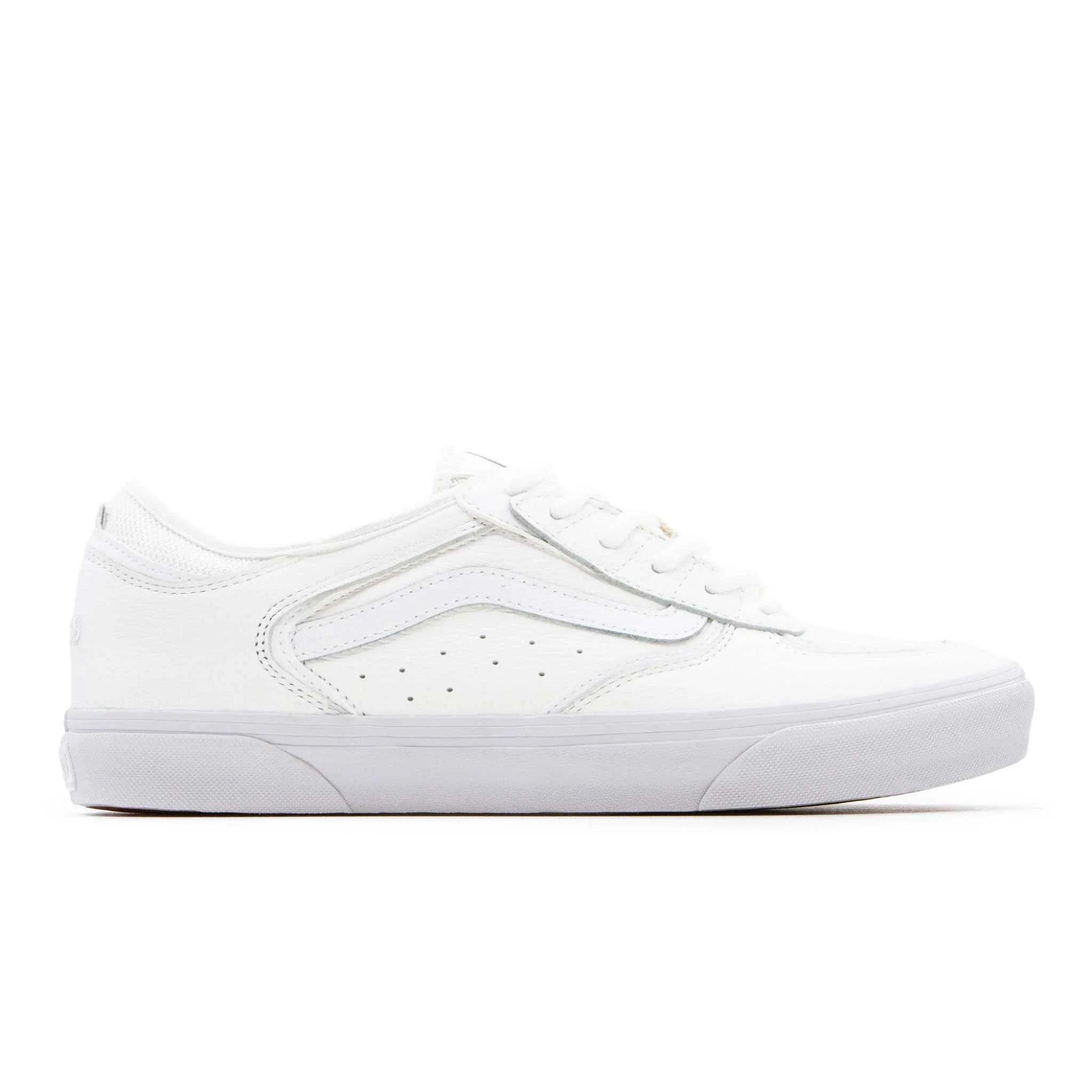 Vans Skate Rowley Shoes - White Leather