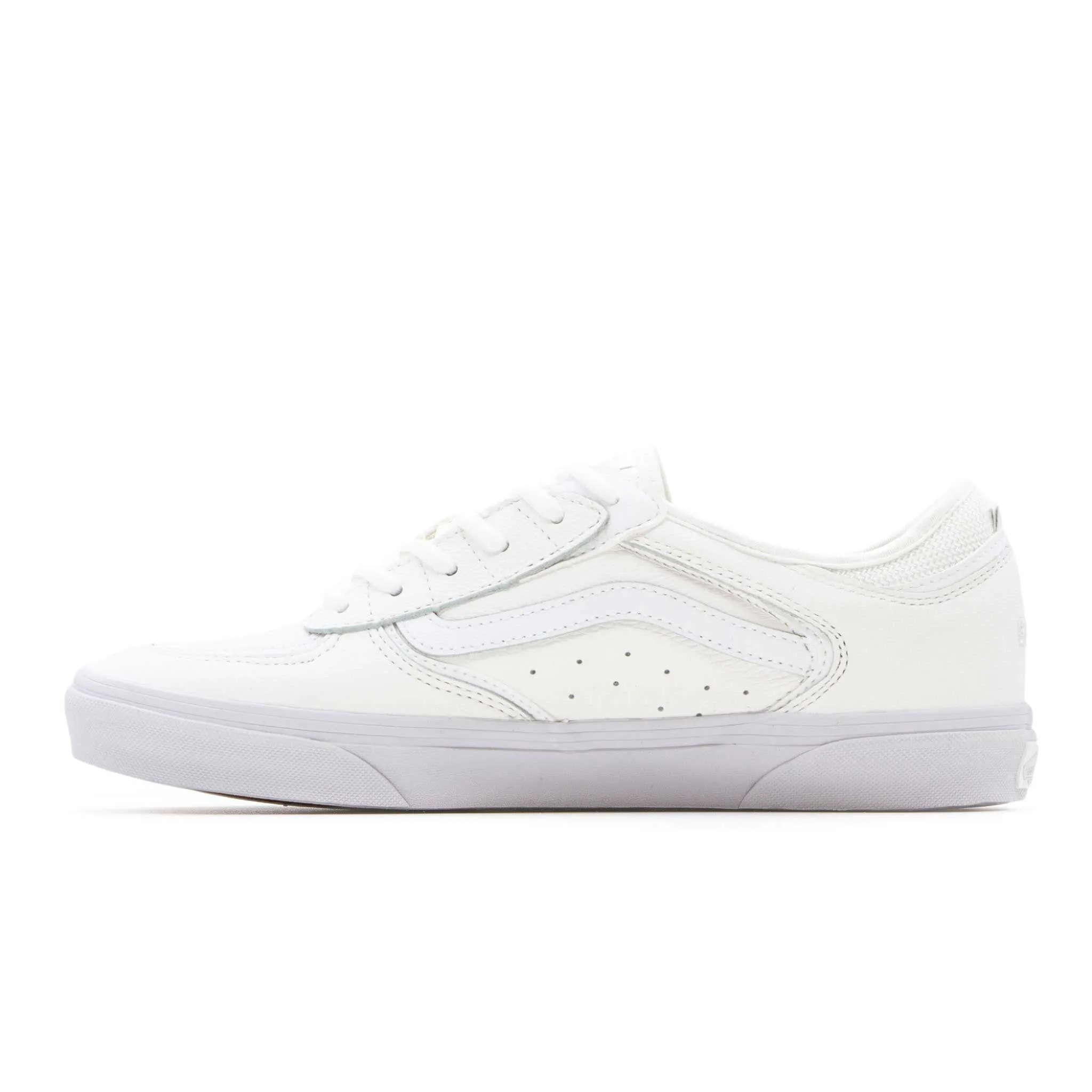 Vans Skate Rowley Shoes - White Leather