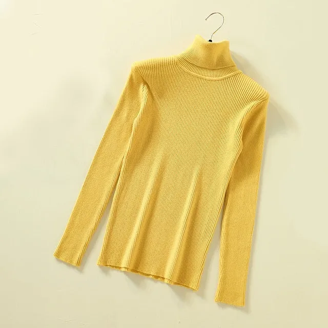 Women Turtleneck Pullover Sweater