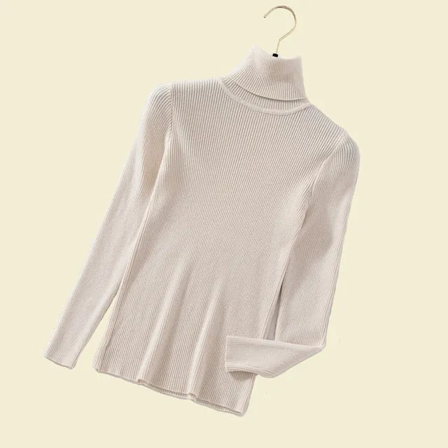 Women Turtleneck Pullover Sweater