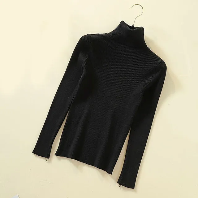 Women Turtleneck Pullover Sweater