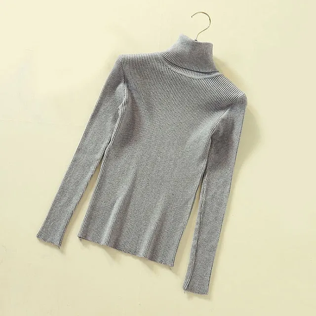 Women Turtleneck Pullover Sweater