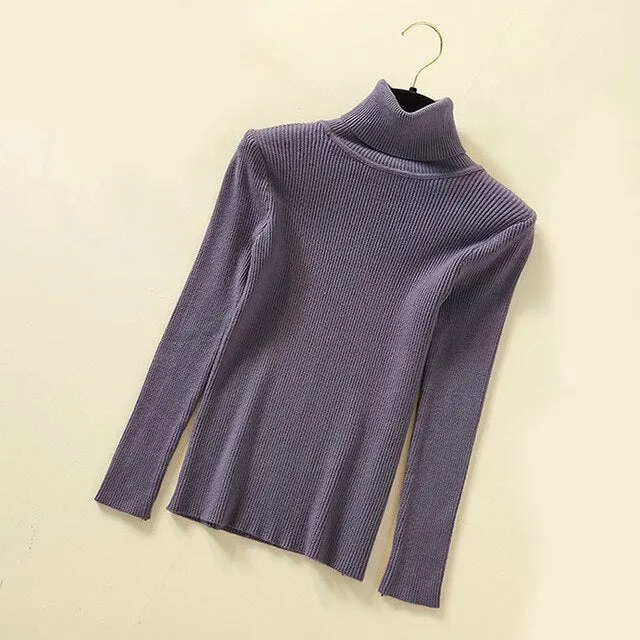 Women Turtleneck Pullover Sweater