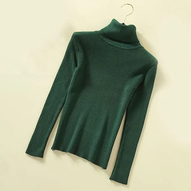 Women Turtleneck Pullover Sweater