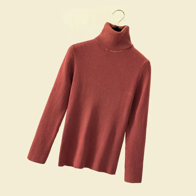 Women Turtleneck Pullover Sweater