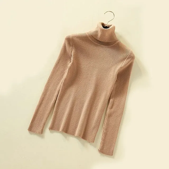 Women Turtleneck Pullover Sweater