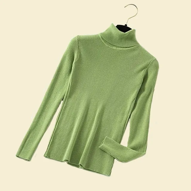 Women Turtleneck Pullover Sweater