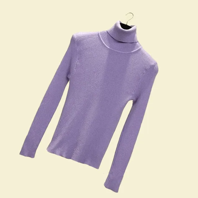 Women Turtleneck Pullover Sweater