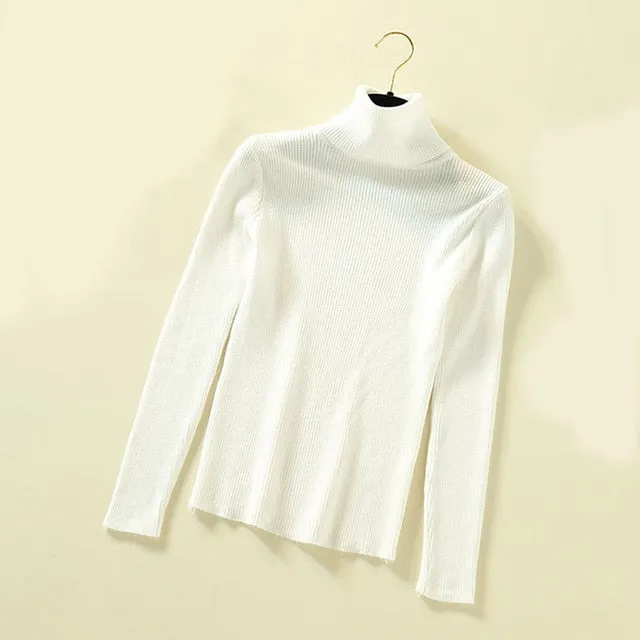 Women Turtleneck Pullover Sweater