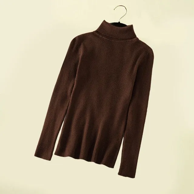 Women Turtleneck Pullover Sweater