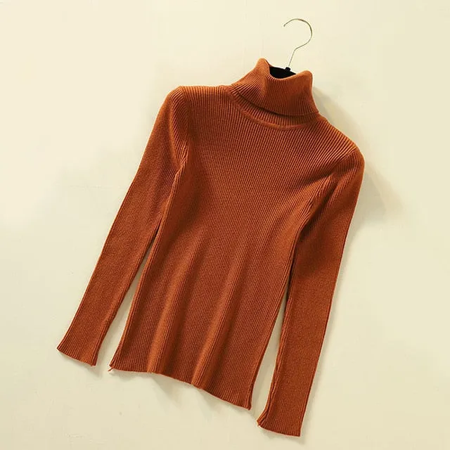 Women Turtleneck Pullover Sweater