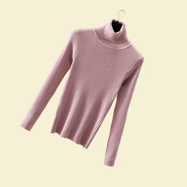 Women Turtleneck Pullover Sweater