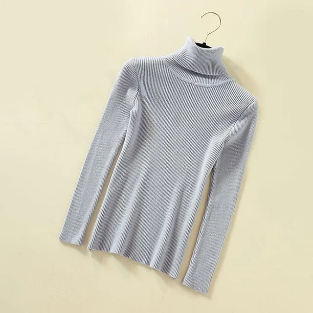 Women Turtleneck Pullover Sweater